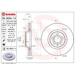 Tarcze Brembo - 09.9534.11