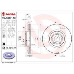 Tarcze Brembo - 09.9817.11