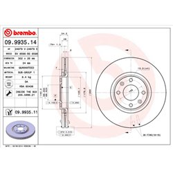 Tarcze Brembo - 09.9935.11