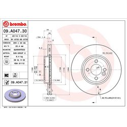 Tarcze Brembo - 09.A047.31