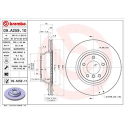 Tarcze Brembo - 09.A259.11