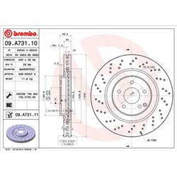 Tarcze Brembo - 09.A731.11
