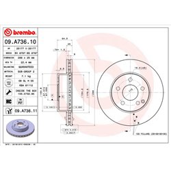 Tarcze Brembo - 09.A736.11