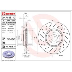 Tarcze Brembo - 09.A828.11