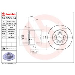 Tarcze Brembo - 08.5743.11