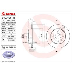 Tarcze Brembo - 08.7626.11