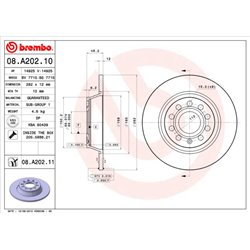 Tarcze Brembo - 08.A202.11