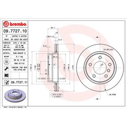 Tarcze Brembo - 09.7727.11