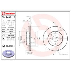 Tarcze Brembo - 09.9483.11