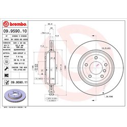 Tarcze Brembo - 09.9590.11