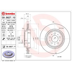 Tarcze Brembo - 09.9827.11