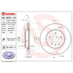 Tarcze Brembo - 09.A972.11