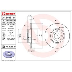 Tarcze Brembo - 08.5086.21