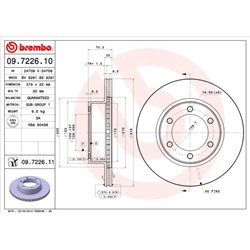 Tarcze Brembo - 09.7226.11