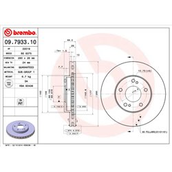 Tarcze Brembo - 09.7933.11
