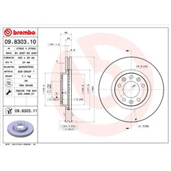 Tarcze Brembo - 09.8303.11