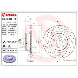 Tarcze Brembo - 09.8904.21