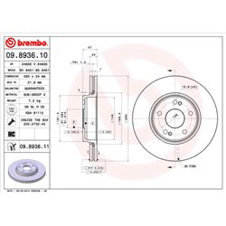 Tarcze Brembo - 09.8936.11