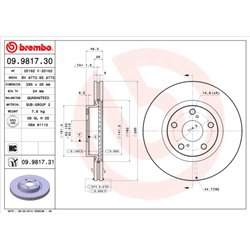Tarcze Brembo - 09.9817.31