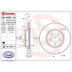 Tarcze Brembo - 09.A402.11