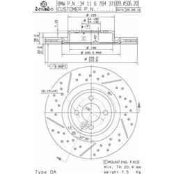 Tarcze Brembo - 09.A506.21
