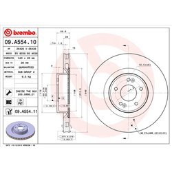 Tarcze Brembo - 09.A554.11