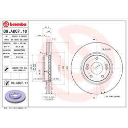 Tarcze Brembo - 09.A807.11