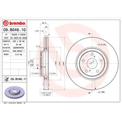 Tarcze Brembo - 09.B046.11