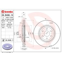 Tarcze Brembo - 09.B496.11