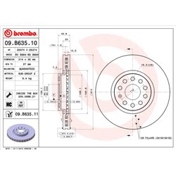 Tarcze Brembo - 09.B635.11
