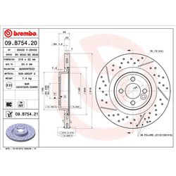 Tarcze Brembo - 09.B754.21