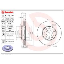 Tarcze Brembo - 09.C179.11