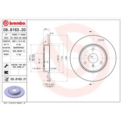 Tarcze Brembo - 08.8163.21