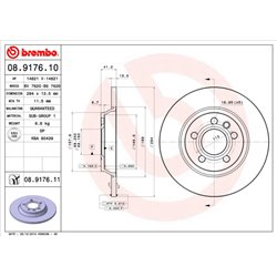 Tarcze Brembo - 08.9176.11