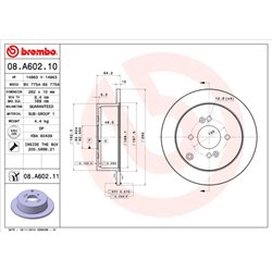 Tarcze Brembo - 08.A602.11