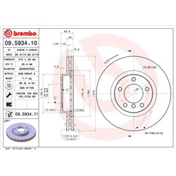 Tarcze Brembo - 09.5934.11