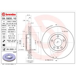 Tarcze Brembo - 09.5935.11