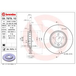Tarcze Brembo - 09.7879.11