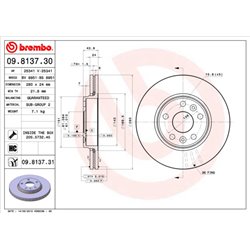 Tarcze Brembo - 09.8137.31