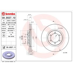 Tarcze Brembo - 09.9557.11