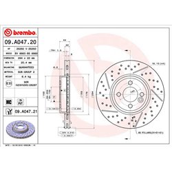 Tarcze Brembo - 09.A047.21