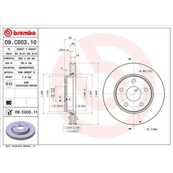 Tarcze Brembo - 09.C003.11