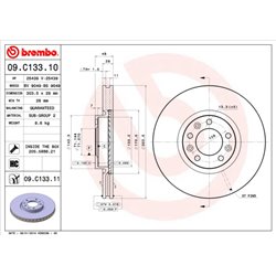 Tarcze Brembo - 09.C133.11
