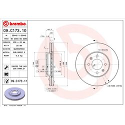 Tarcze Brembo - 09.C173.11