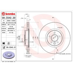 Tarcze Brembo - 09.C542.21