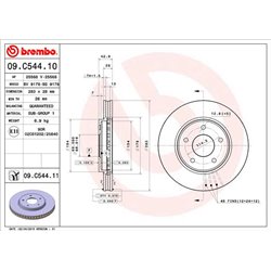 Tarcze Brembo - 09.C544.11