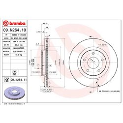 Tarcze Brembo - 09.N264.11
