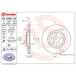 Tarcze Brembo - 09.5058.21