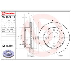 Tarcze Brembo - 09.9022.11