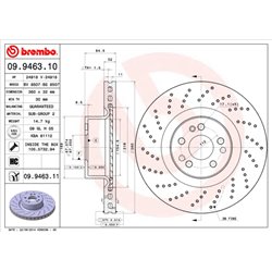 Tarcze Brembo - 09.9463.11